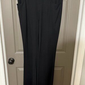 Lane Bryant Journey Knit High-Rise Wide Leg Pants EUC Black 18L